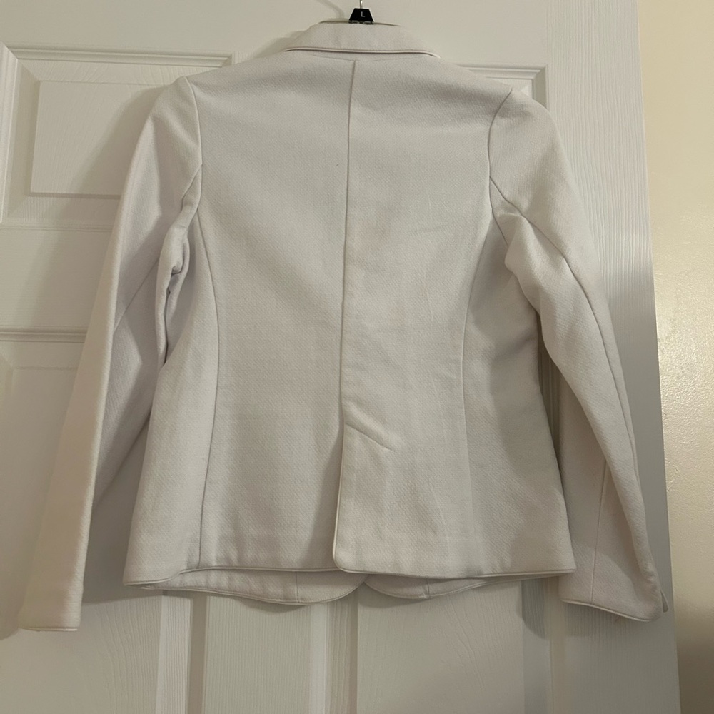 Zara White Blazer Structured Suit Jacket - Picture 2 of 3
